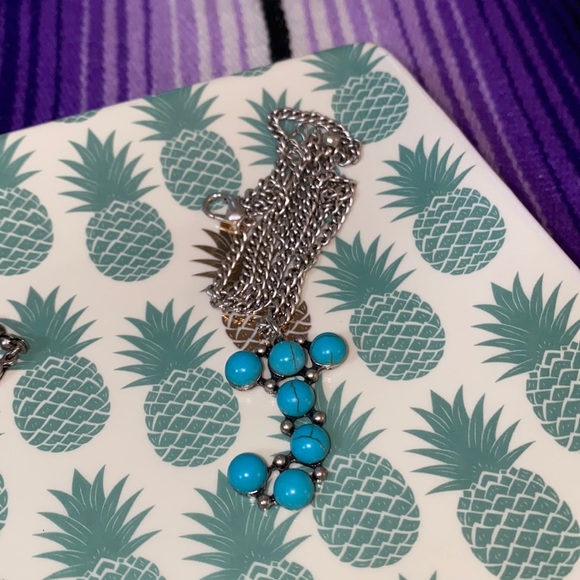 Turquoise “J” Necklace! - Picture 1 of 2